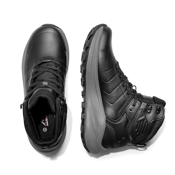Men's Cap-Toe Waterproof Hiking Boots - BLACK - 5